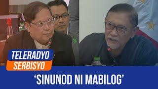 Ex-PNP chief Cascolan warned Mabilog on alleged ex-pres Duterte threat: chair | (21 September 2024)