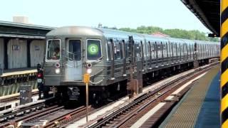 NYC Subway: R46 and R160 (F) train action at Av X with a lot of equipment moves