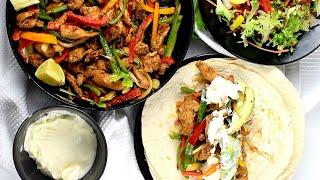 CHICKEN FAJITAS RECIPE - CHICKEN WRAPS