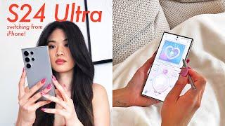 Samsung S24 Ultra | Unboxing + First 14 things to do! PS. apple fangirl  switches to Samsung...