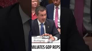 Pete Buttigieg Tears Down all questions from the GOP representatives Aaron Bean humiliated #shorts