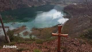 Almsee und Ameisstein in Grünau im Almtal - Drohnenaufnahmen - drone footage