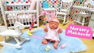 MINI REBORN NURSERY MAKEOVER FOR SILICONE BABY EMMA