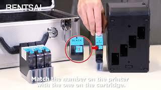 How to install ink cartridges for BENTSAI B80 and B85 Inkjet Printer