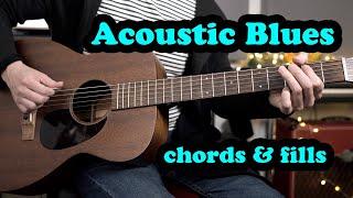 How to mix chords & fills on an acoustic blues