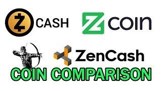 ZenCash vs ZCoin vs ZCash - A comparison of the coins