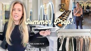 Week in my life! Summer hair cut, meal prep, + organizing my fiancés closet!
