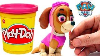 Skye Paw Patrol Stop Motion Play Doh claymation plastilina playdo Patrulla canina de cachorros