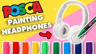 I PAINTED HEADPHONES WITH POSCA PENS