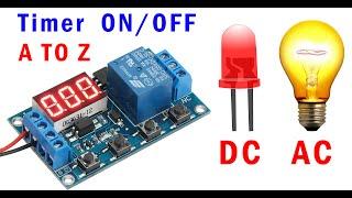 DC 5V 12V 24V Digital LED Display Infinite Cycle Delay Timer Switch ON/OFF Relay Module (DC 5V)