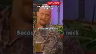 Vince mcmahon s call to stone cold Credit NUMBA1PROSPECT shorts viral wwe