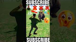 CHARACTERS  VS RHINO  CHALLENGE | IN INDIAN BIKE DRIVING 3D #shorts #gaming #challenge