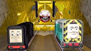 Thomas The Train Family Was Chased By Gold Choo Choo Charles in Garry's Mod