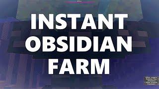 Minecraft Elegance: Instant Obsidian Farm (32k/hr, Java 1.16.5, 1.17+)