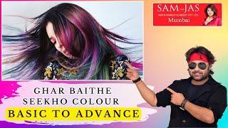 Ghar baithe seekho Colour Basic to Advance on Zoom by Sam and Jas Hair & Makeup Academy  9920537343