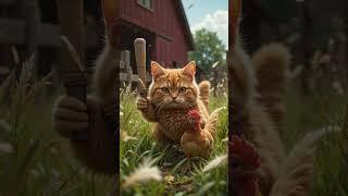 "The Chubby Cat's Chicken Heist  | Farm Feast Adventure Begins!"