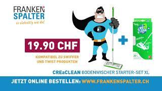 TV-Spot DE: Frankenspalter 107585 CREaCLEAN Bodenwischer Starter Set XL