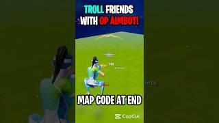 OP aimbot to troll  #fortniteaimbot #fortnite #fortnitefunny