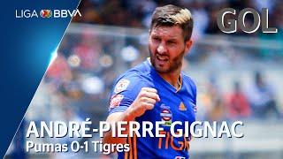 Gol de A. Gignac | Pumas UNAM 0 - 1 Tigres UANL |  Apertura 2019  - Jornada 3 | Liga BBVA MX