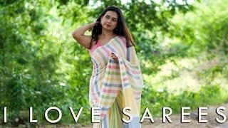 Ethereal Elegance Stripe Saree | Work Wear Cotton Sarees - I Love Sarees #shorts