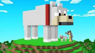 I Built A GIANT BORK STATUE In Bee Town! (Minecraft)