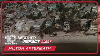 Hurricane Milton aftermath: Aerial video shows St. Pete Beach inundated with sand