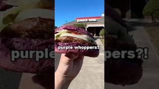 Trying the purple burger