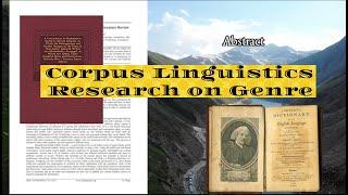 Linguistics - Corpus Linguistic Studies on Genre