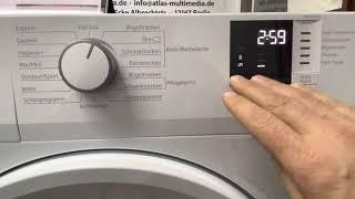 Beko WDPS742GS Wärmepumpentrockner, Einweisung, Prgramme, Kindersicherung aktivieren/deaktivieren