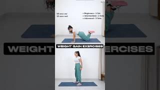 Weight GAIN exercises‍️#youtube #health #shorts #viral #fitness #motivation #weightgain #workout