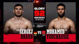 Sergej Braun v Mohamed Touchassie | GLORY 92 Rotterdam