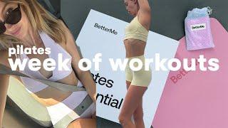 WEEK of WORKOUTS that help me tone up (w/ BetterMe app REVIEW) - full week of workouts + gym fits