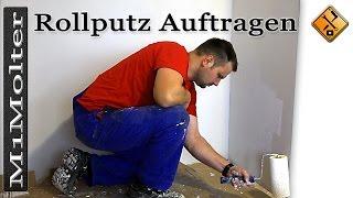 Rollputz auftragen auf Gipskarton -Basics