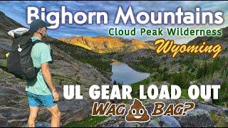 Bighorn Mountains - Cloud Peak Gear List