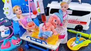 14 Minutes Satisfying with Unboxing Doctor Sister Playset，Car Accident Rescue ASMR | Review Toys