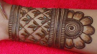 mehndi design simple || back hand mehndi design || easy mehandi