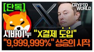 [단독] 시바이누 X결제 도입 9,999,999% 상승의 시작 #시바이누코인 #시바이누호재 #코인추천 #코인전망 #급등코인