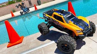 RC Car EXTREME Tug of War Battle Across the Swimming Pool