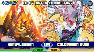 HeavyLeomon vs Goldramon Rush - EX-07 Matchplay Commentary