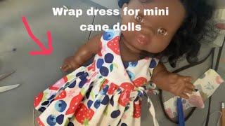 How to make wrap dress for minikane  doll