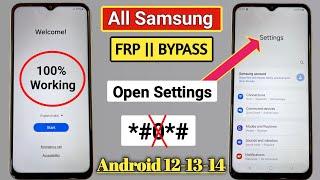 All Samsung FRP Bypass 2025 (100% Done) Android 12-13-14 Latest Trick% FRP Unlock Without Pc 2025