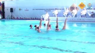 Jelsincro 03 SPAIN RUTINA LIBRE COMBINADA SYNCHRONISED SWIMMING MEDITERRANEAN CUP 2017