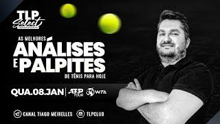 ANÁLISES & PALPITES | ATP & WTA | 08.01 QUARTA