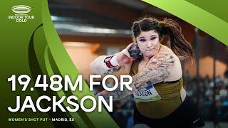 Jackson throws 19.48m in Madrid to win the World Indoor Tour | World Indoor Tour 2025