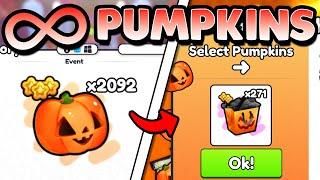 The BEST METHOD To COLLECT PUMPKINS In PET SIMULATOR 99!