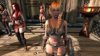 Skyrim mod showcase:Bijin warmaidens,npcs, and wives and Spartans thicc armor mod