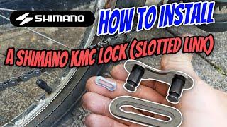  How to install a link chain KMC lock (slotted link) on a bicycle chain