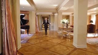 The grand salon at Maison 808 in the flats of Beverly Hills designed by Budd Holden - for sale[