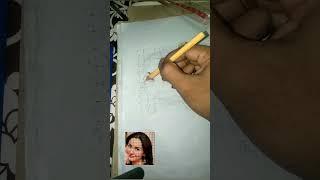 hania amir color pencil drawing #short#shortvideo#ytshorts