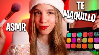 ASMR TE MAQUILLO PARA NAVIDAD  ROLEPLAY EN ESPAÑOL PARA QUE TE DUERMAS 